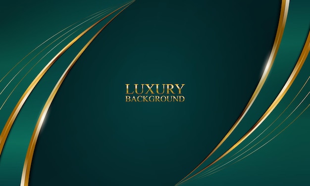 Luxury golden curved background. Vector illustration.