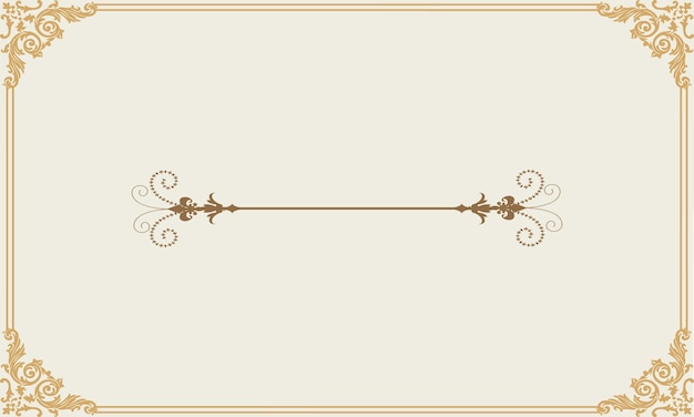 Vector luxury golden floral frames design