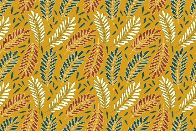 Vector luxury golden floral pattern