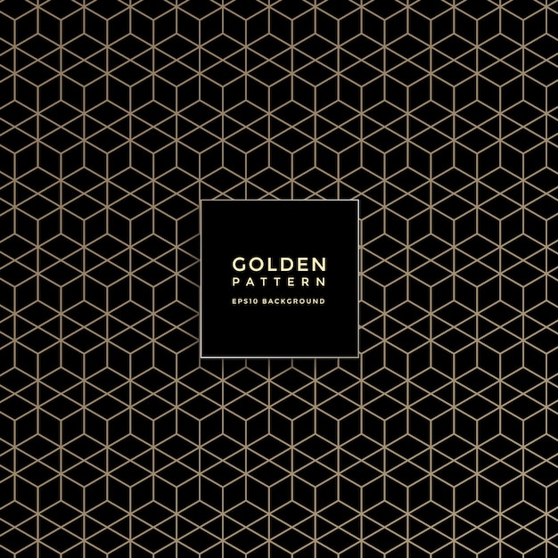 Luxury golden geometric pattern, abstract pattern background