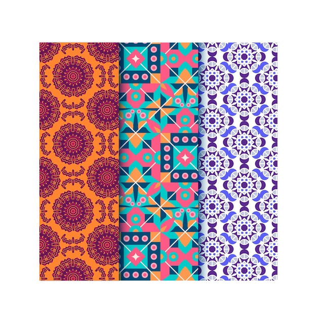 luxury golden geometric pattern set subtle 80s line deco graphic retro golden pattern print