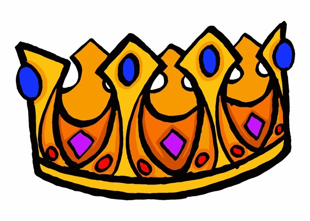Luxury Golden King Crown Vector
