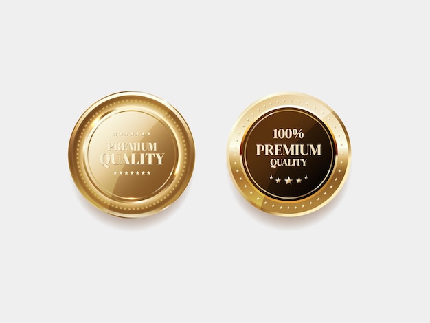 Luxury golden label and symbol