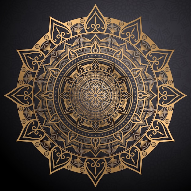 Luxury golden mandala background