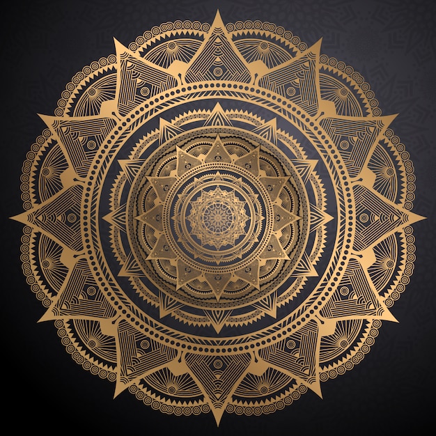 Luxury golden mandala background