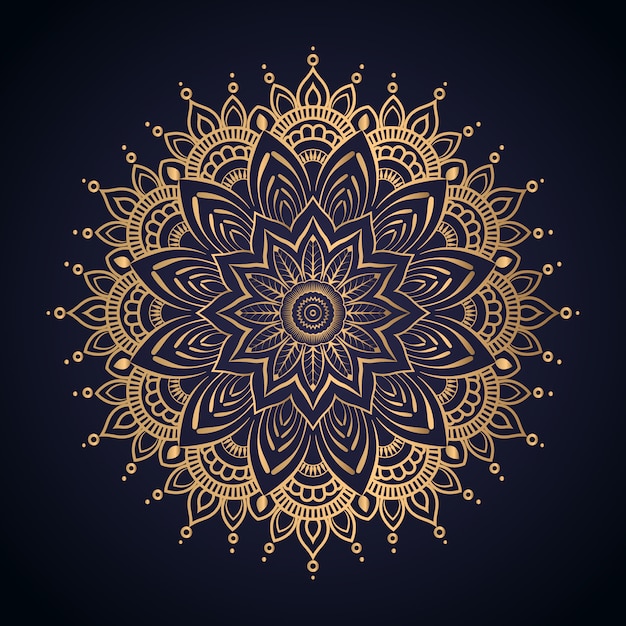 Luxury golden mandala background