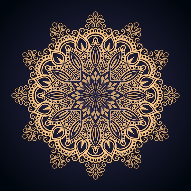 Luxury golden mandala background