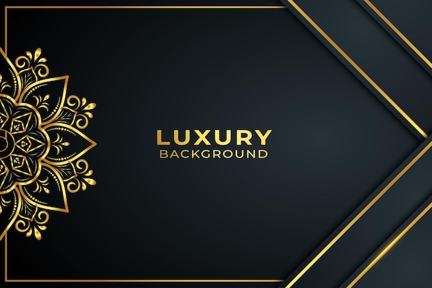 luxury golden mandala background