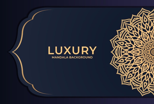 Vector luxury golden mandala background