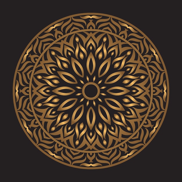 Luxury Golden Mandala Decorative Pattern Background