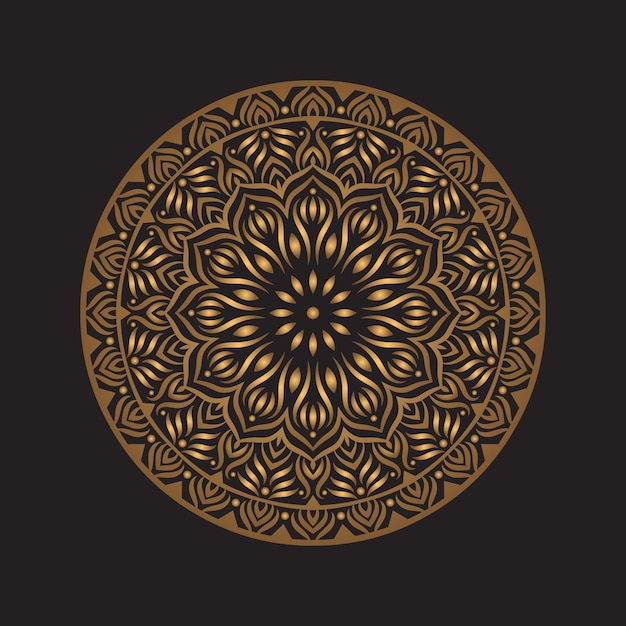 Luxury Golden Mandala Decorative Pattern Background