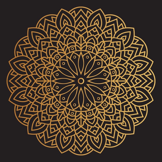 Luxury Golden Mandala Decorative Pattern Background