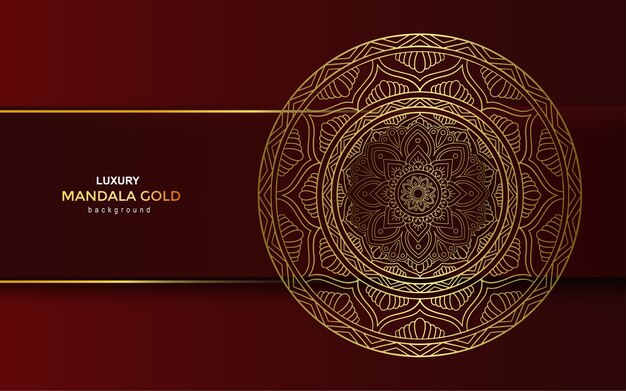 Luxury golden mandala ornate background.