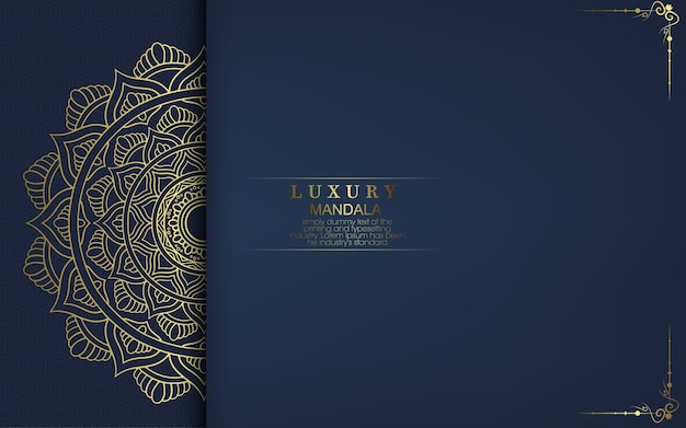 Luxury golden mandala ornate background.