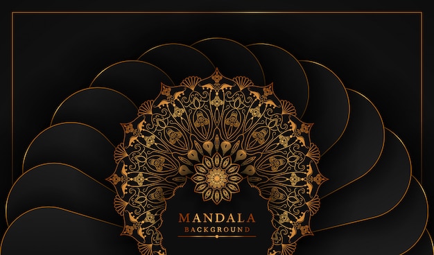 Luxury golden mandala and royal background