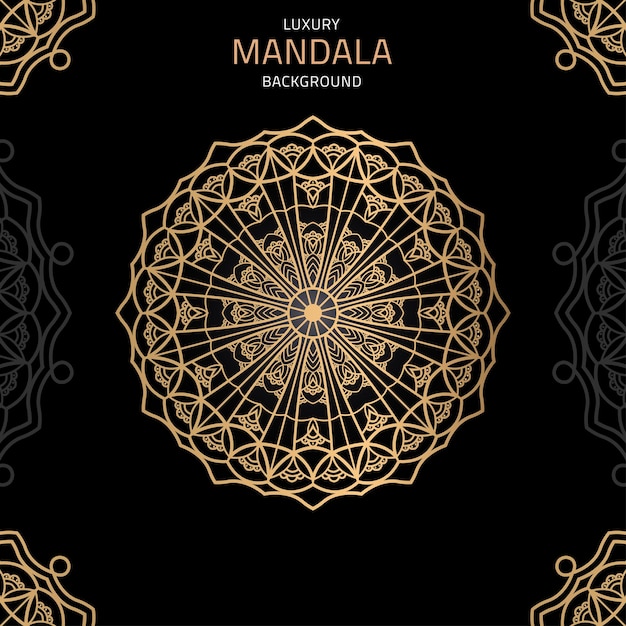 Luxury golden mandala vector design