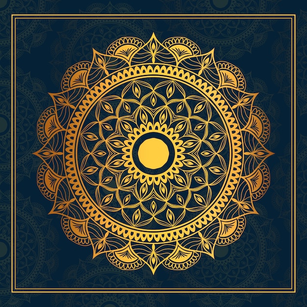 Luxury golden mandala 