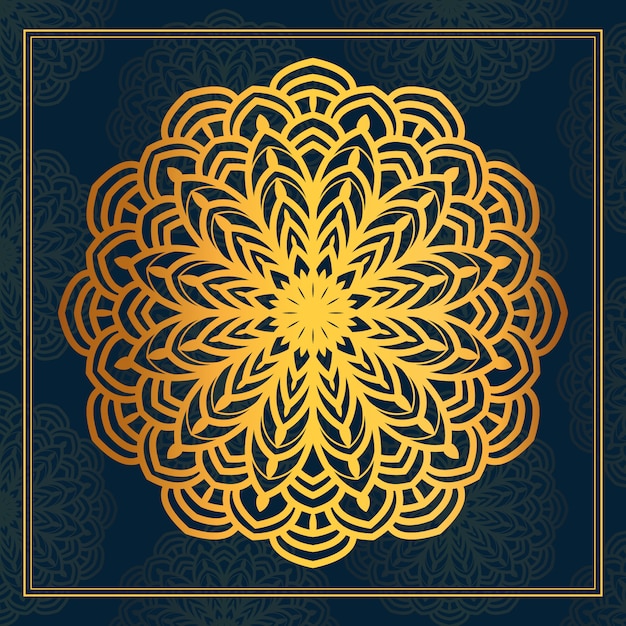 Luxury golden mandala 