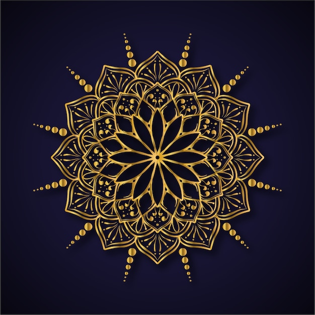 Luxury golden mandala