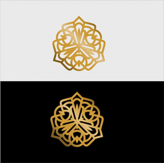 Vector luxury golden mandala