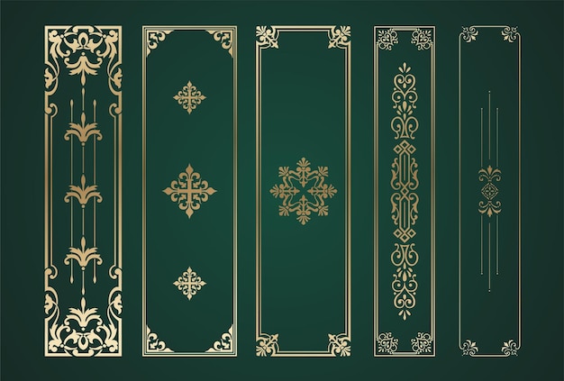 Vector luxury golden motifs