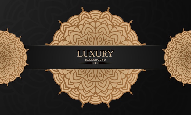 Luxury golden ornamental mandala background design