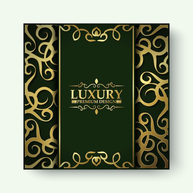 Luxury golden ornamental