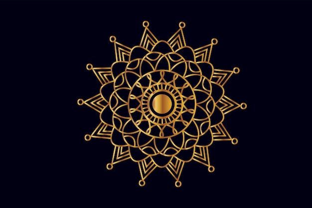 Luxury Golden Royal Mandala Design Vector for Background Golden mandala design Islamic background