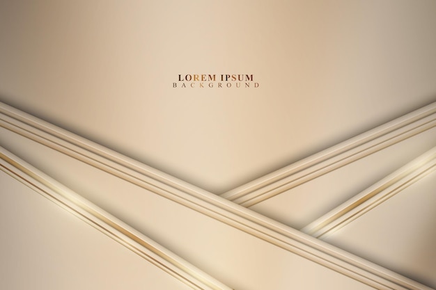 Vector luxury golden stripes template background