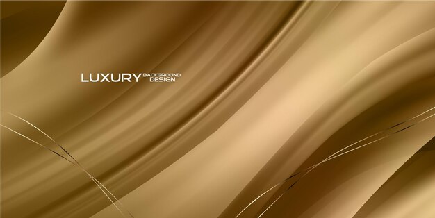 Luxury golden wave style background design