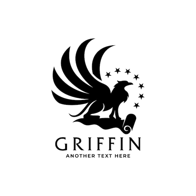 Vector luxury griffin premium logo template