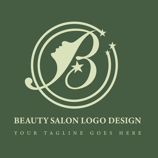 Luxury hair salon logo beauty salon logo fashion logo woman face logo minimalist gold logo premium