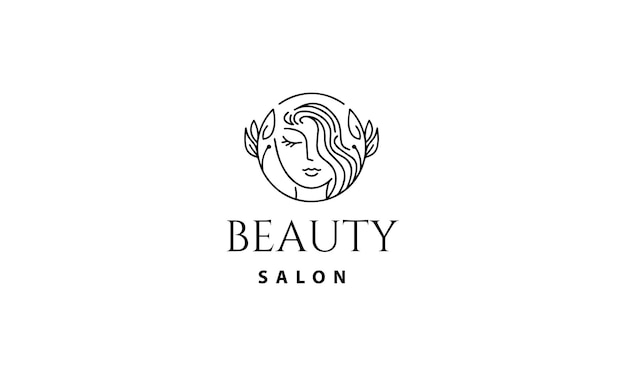 Luxury hair salon logo