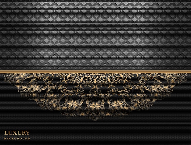 Luxury handrawn floral vintage template background