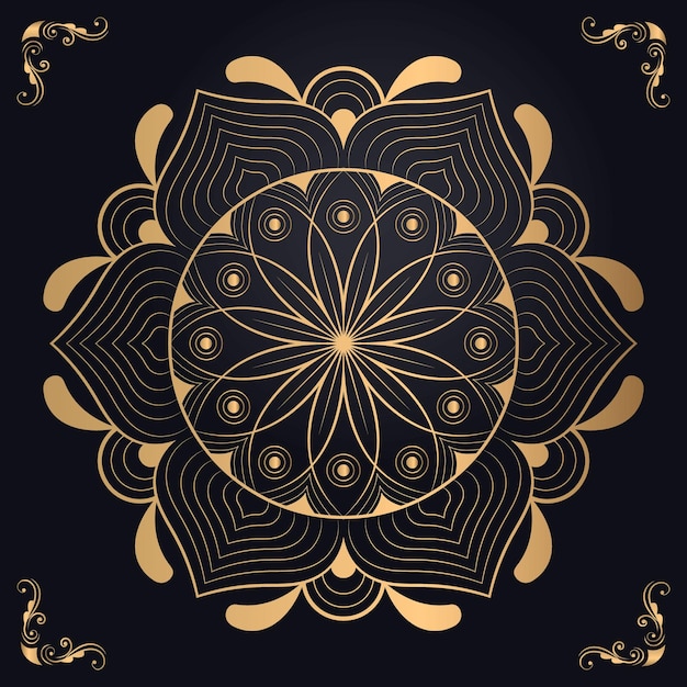 Luxury illustration, Mandala design background