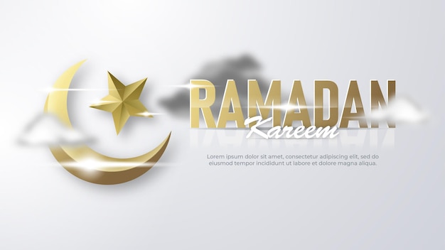 Illustrazione di lusso del ramadan kareem