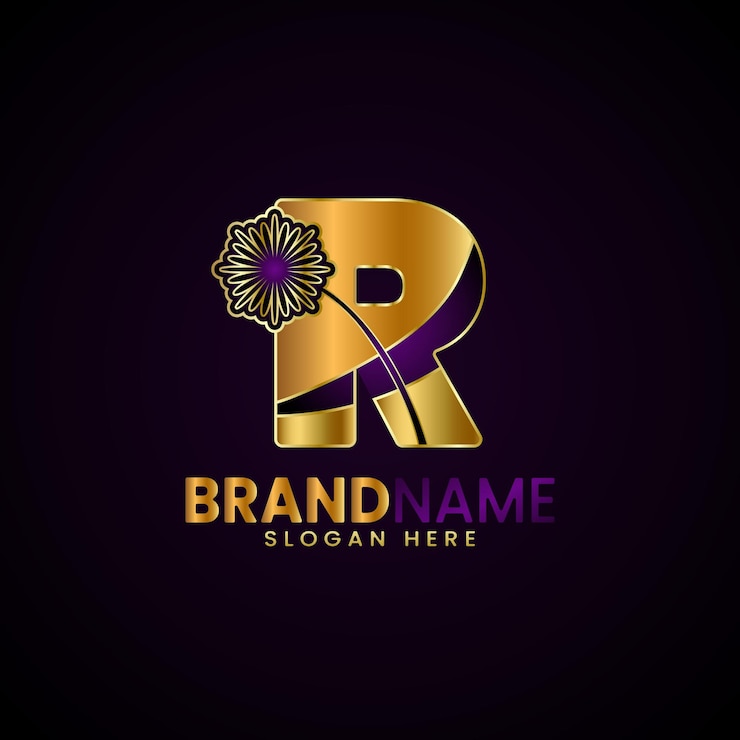 वेक्टर luxury initial letter r logo design for company boutique businessfashion etc
