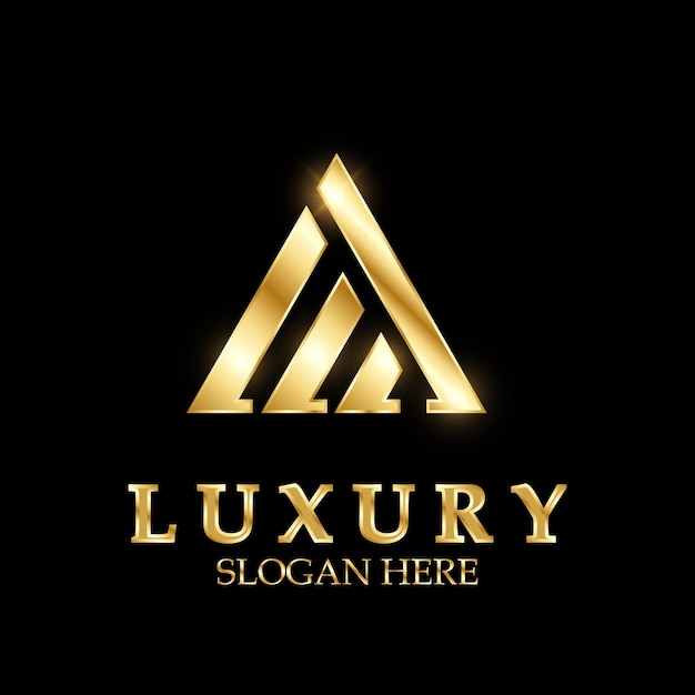 Luxury initial A logo design for business and brand identity