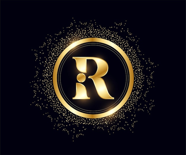 Luxury initial R Logo template for Restaurant, Royalty, Boutique, Cafe, Hotel, Heraldic, Jewelry etc