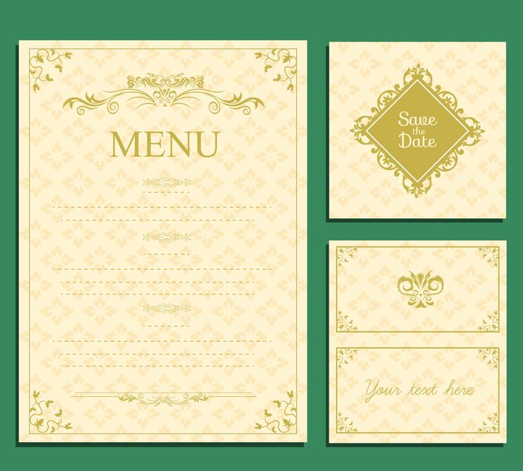 Vector luxury invitation card template