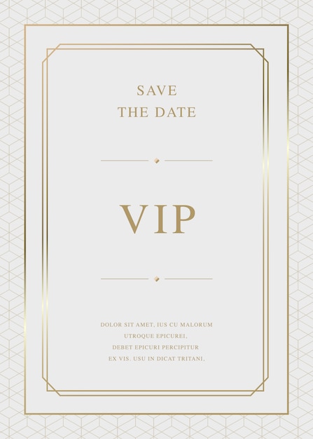 Luxury  invitation card