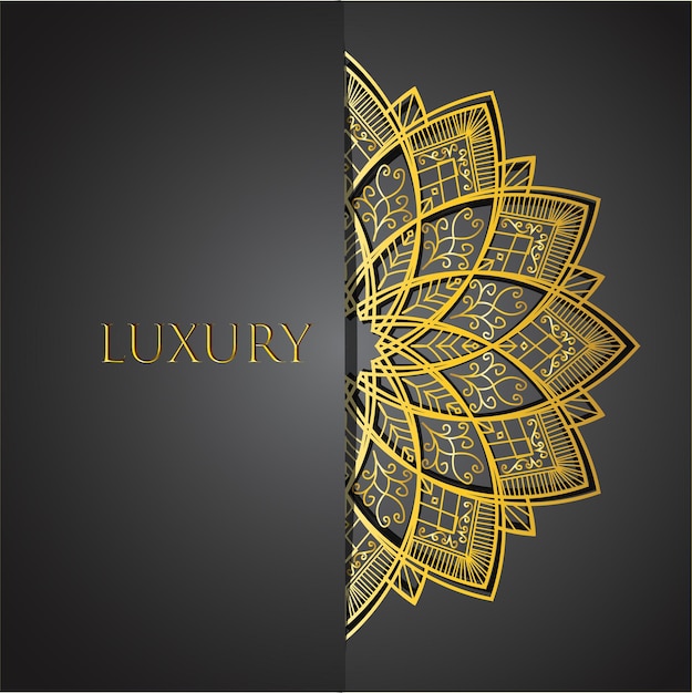 Luxury islamic background islamic mandala golden