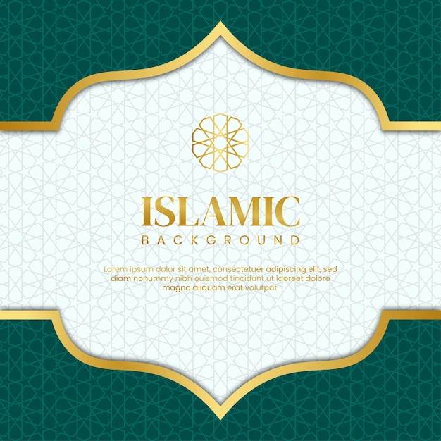 豪華なアラビア語の装飾パターン ベクトル デザインとイスラムの背景