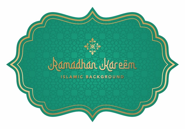 Vector luxury islamic background with decorative ornament frame