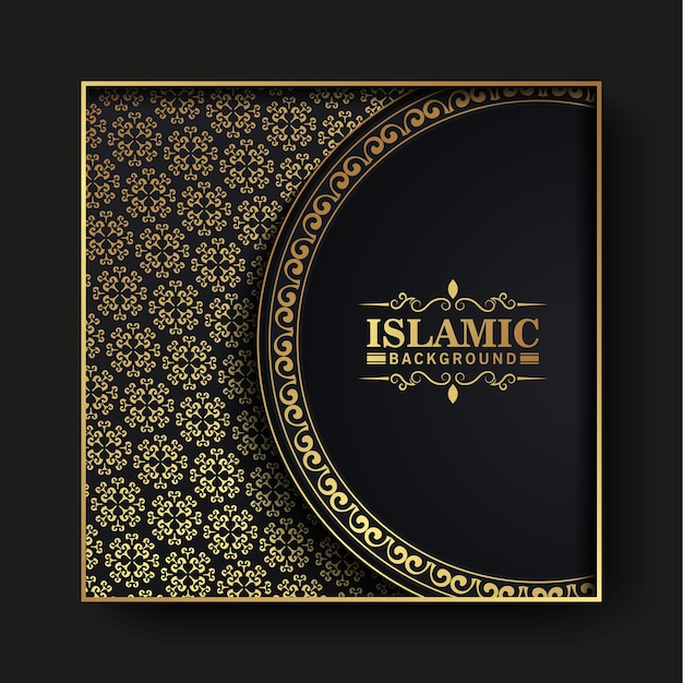 マンダラコンセプトの豪華なイスラムカード