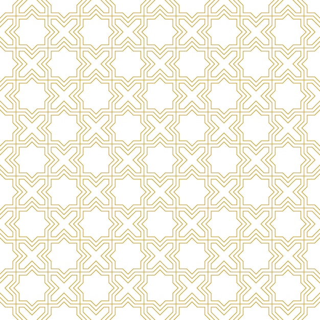 Luxury islamic geometric seamless pattern background wallpaper in batik style