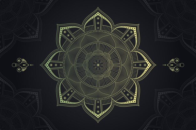 Vector luxury islamic mandala background for print, decoration, wedding invitation.