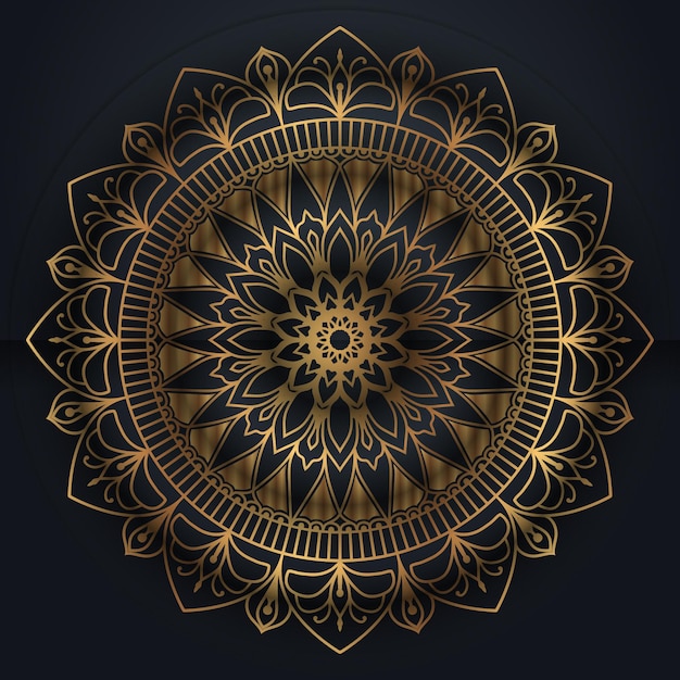 Luxury Islamic ornamental mandala design colorful background