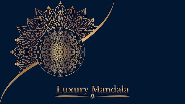 Luxury Islamic ornamental mandala design colorful background