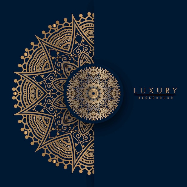 Luxury Islamic ornamental mandala design colorful background